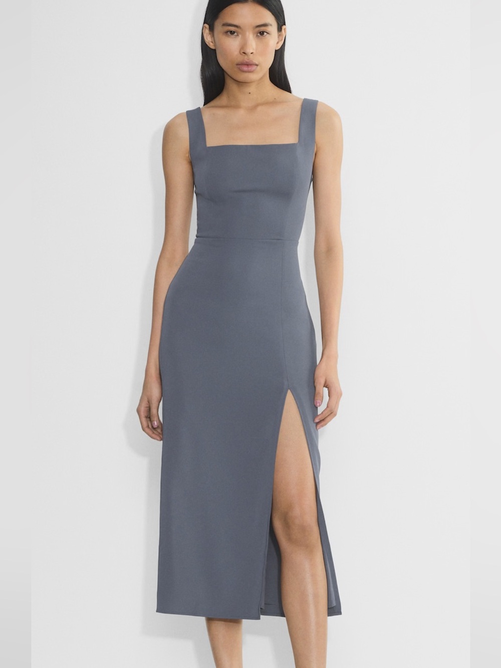 Aritzia 90s slit midi dress NWT